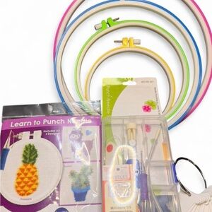 Colorful Punch Needle Kit for Crafting and Creating.